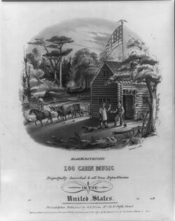 sheet music: Log Cabin Music