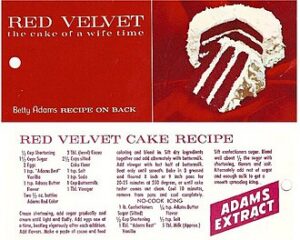 Adams' Recipe Card