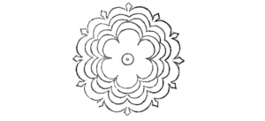 illustration of tiered Bride's Pye