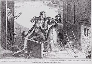 Drunkard Beating His Wife