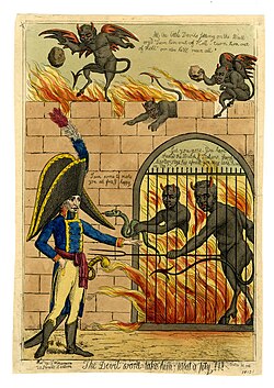 Napoleon at gates of Hell